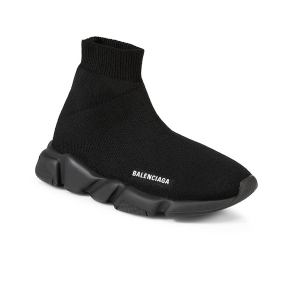 Balenciaga Kid's Speed LU Sock Sneakers Black US 12-12.5/EU 29-30 $475